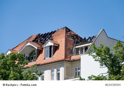 Brandschaden an Einfamilienhaus